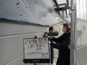 姫路市　雨漏り箇所を修繕して散水調査後に外壁塗装工事