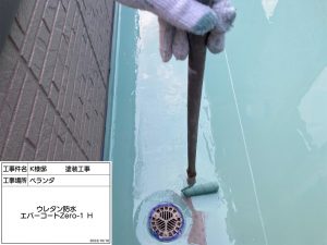 姫路市　多彩模様塗料でダイワハウス外壁塗装、防水工事、浴室コーキング補修