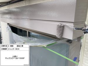 明石市　グレーとホワイトのツートン外壁塗装と屋根塗装でおしゃれな外観に！