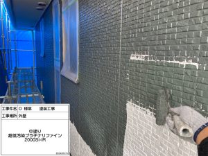 明石市　グレーとホワイトのツートン外壁塗装と屋根塗装でおしゃれな外観に！