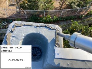 姫路市　戸建ての屋上防水工事（通気緩衝工法）