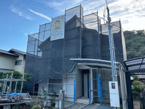 姫路市　屋根ひび割れ修理・屋根塗装と外壁シーリング（コーキング）補修